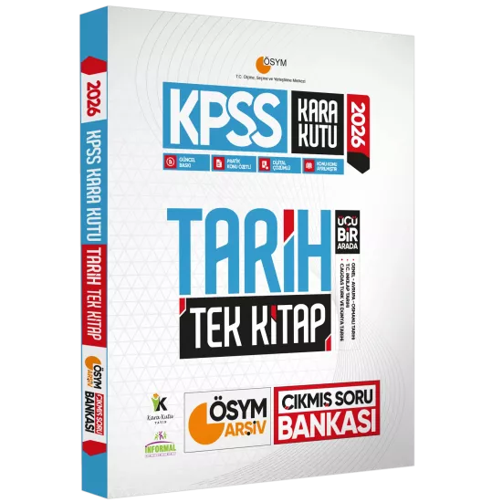 2026 KPSS Kara Kutu Genel Kültür TEKLİ KİTAP SET Çıkmış Soru Bankası Konu Özetli Dijital Çözümlü