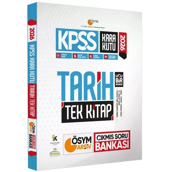 2026 KPSS GK Tarih Coğrafya Vatandaşlık Kara Kutu Soru Bankası ve Manifesto Branş Deneme 6lı Seti