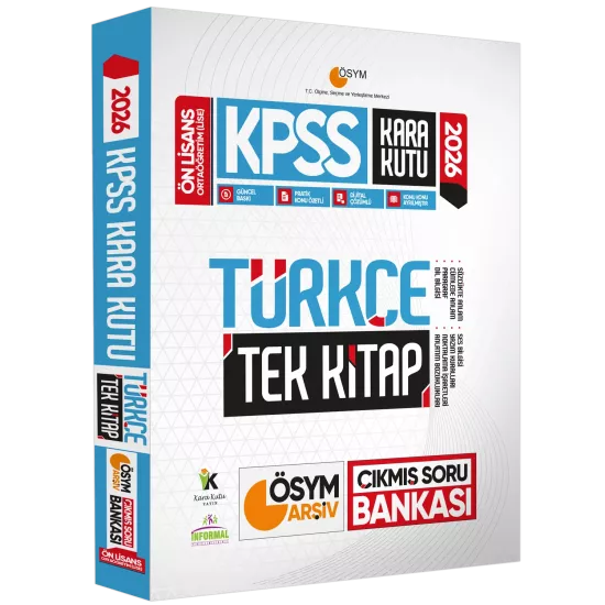 2026 KPSS Önlisans GY-GK TEKLİ Kitap EKONOMİK Set ÖSYM Kara Kutu Çıkmış Soru Bankası Konu Özetli Çözümlü