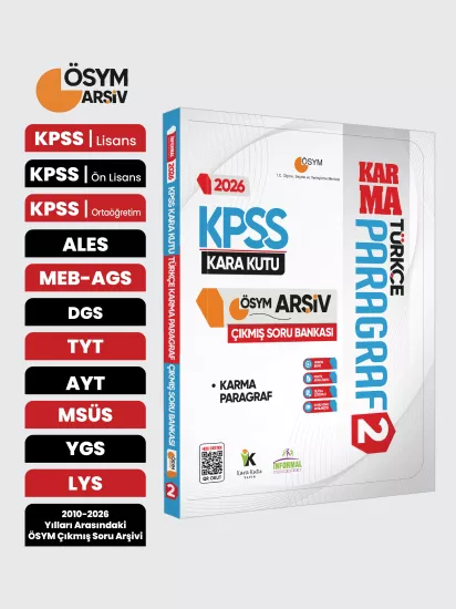 2026 KPSS Türkçenin Kara Kutusu PARAGRAF 2 KARMA ÖSYM Çıkmış Soru Bankası Konu Özetli Çözümlü