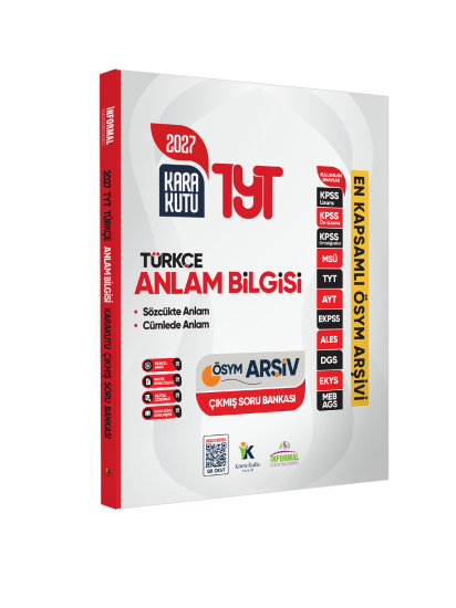 2027 YKS-TYT Türkçenin Kara Kutusu ANLAM BİLGİSİ (Sözcük-Cümle) ÖSYM Çıkmış Çözümlü Soru Bankası