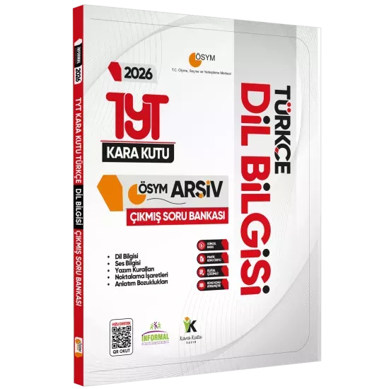2026 YKS-TYT Türkçenin Kara Kutusu DİL BİLGİSİ ÖSYM Çıkmış Soru Bankası Konu Özetli Dijital Çözümlü