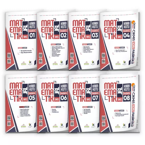 2026 YKS-TYT MATEMATİK Kara Kutu 8li Fasikül SETİ ÖSYM Çıkmış Soru Bankası Çözümlü Modüler PAKET