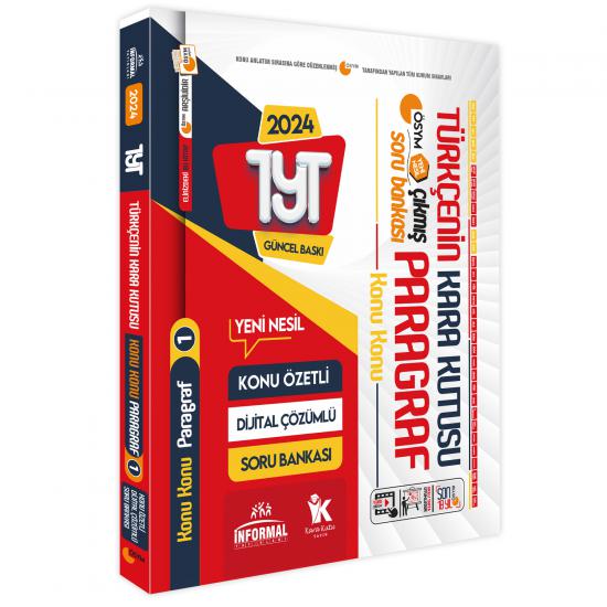 YKS-TYT Paragraf ve Problemler Kara Kutu Konu Özetli D.Çözümlü ÖSYM Çıkmış Soru Bankası 2li Set