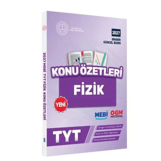 2027 YKS-TYT MEBİ-OGM Fizik Pratik Konu Özet Kitabı RENKLİ A4 Boyut Görsel Destekli BASKI ÜCRETİ