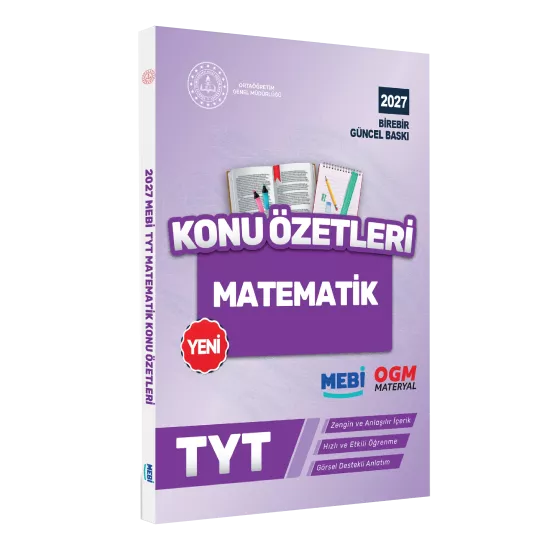 2027 YKS-TYT MEBİ-OGM Matematik Pratik Konu Özet Kitabı RENKLİ A4 Boyut Görsel Destekli BASKI ÜCRETİ