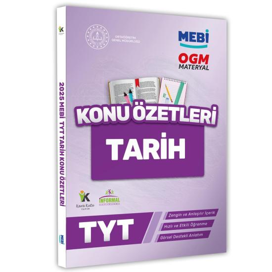 2025 YKS-TYT MEBİ-OGM Tarih Pratik Konu Özet Kitabı RENKLİ A4 Boyut Görsel Destekli