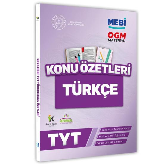 2025 YKS-TYT MEBİ-OGM Türkçe Pratik Konu Özet Kitabı RENKLİ A4 Boyut Görsel Destekli