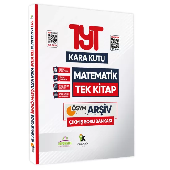 YKS-TYT Matematik TEK Kitap ve AYT Matematik Kara Kutu 2li D. Çözümlü Çıkmış Soru Bankası Set