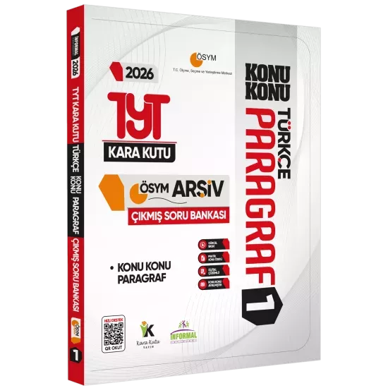 2026 YKS-TYT Türkçe Kara Kutusu Paragraf 3lü ALTIN SET ÖSYM Çıkmış Soru Bankası Konu Özetli Çözümlü