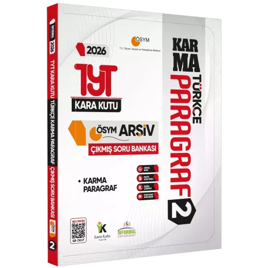 2026 YKS-TYT Türkçenin Kara Kutusu PARAGRAF 2 KARMA Çıkmış Soru Bankası K. Özetli Dijital Çözümlü