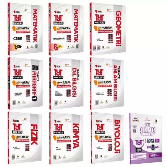 2026 YKS-TYTnin Kara Kutusu SAYISAL ALTIN SET PAKET Konu Özetli Çözümlü ÖSYM Çıkmış Soru Bankası