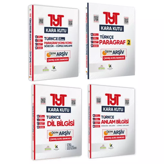 YKS TYT Türkçenin Kara Kutusu Konu Özetli D.Çözümlü ÖSYM ÇIKMIŞ Soru Bankası Altın SET PAKET