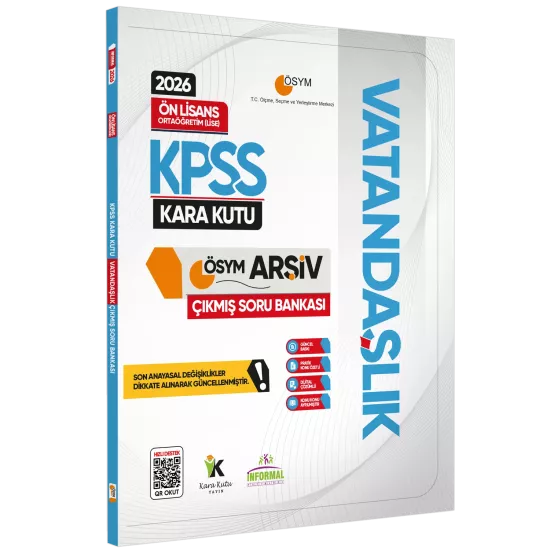 2026 KPSS Önlisans GK Kara Kutu TEKLİ KİTAP SET ÖSYM Çıkmış Soru Bankası Konu Özetli Dijital Çözümlü