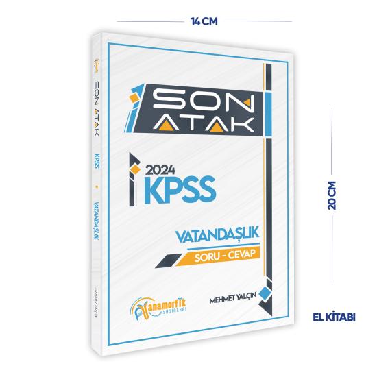 Anamorfik Yayınları KPSS Vatandaşlık Son Atak SORU-CEVAP