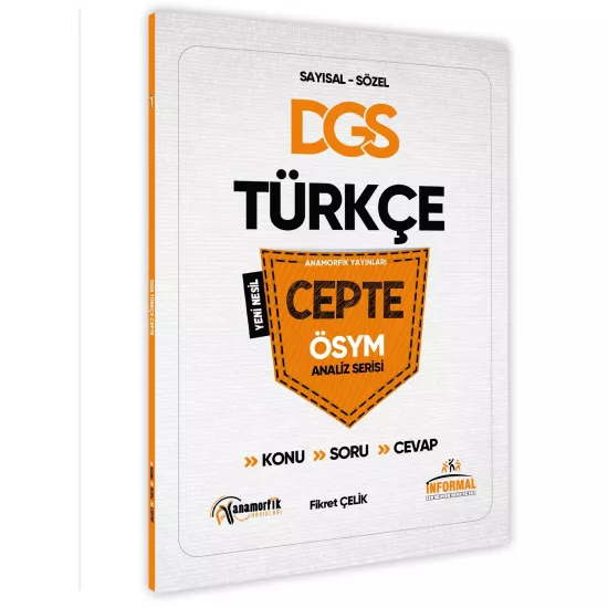 2025 DGS Türkçe Cepte Konu-Soru-Konu-Cevap ÖSYM Analiz Serisi