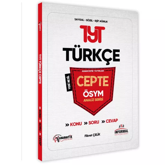2025 YKS TYT Türkçe Cepte Konu-Soru-Konu-Cevap ÖSYM Analiz Serisi
