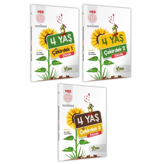 4 Yaş Okul Öncesi MEB Etkinlik Kitabı Çekirdek 3’lü Set Eğlenceli ve Öğretici Aktiviteler(A4 Renkli)