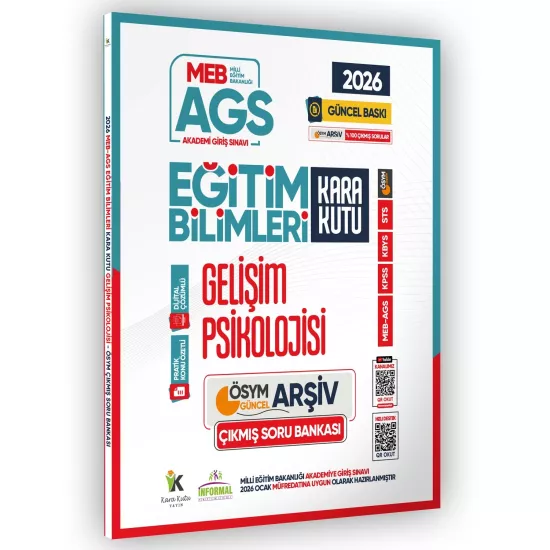 2026 MEB AGS Eğitim Bilimlerinin Kara Kutusu GELİŞİM PSİKOLOJİSİ ÖSYM Çıkmış Soru Bankası Çözümlü