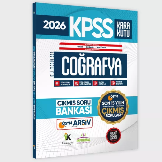 2026 FULLKPSS Lisans-Önlisans-Ortaöğretim Kara Kutu ÖSYM Çıkmış Soru Bankası 5li Modül Set Son 15Yıl