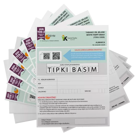 2026 YDS Almanca ÖSYM Tıpkı Basım Çıkmış Soru Deneme Paketi 6lı Fasikül SETİ