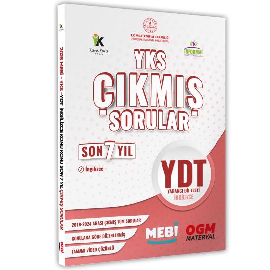 2025 YKS-YDT MEBİ İngilizce Yeni Nesil Çıkmış Soru Bankası Konu Konu Son 7 Yıl Video/PDF Çözümlü
