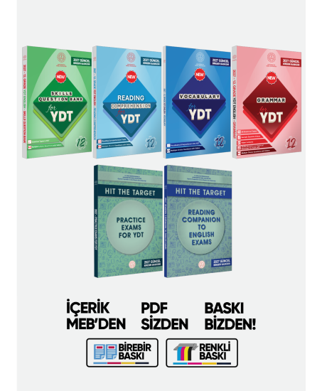 2027 YDT MEBİ İngilizce 12.Sınıf 6lı Konu Anlatımı ve Soru Bankası Seti Çözümlü BASKI ÜCRETİ 2027 YDT MEBİ İngilizce 12.Sınıf 6lı Konu Anlatımı ve Soru Bankası Seti Çözümlü BASKI ÜCRETİ