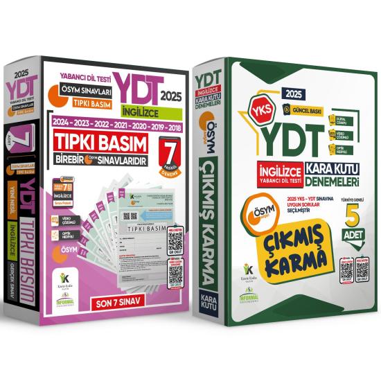 2025 YKS YDT İNGİLİZCE ÖSYM Çıkmış Soru 7li Tıpkı Basım ve 5li Çıkmış Karma Deneme Seti TG Çözümlü