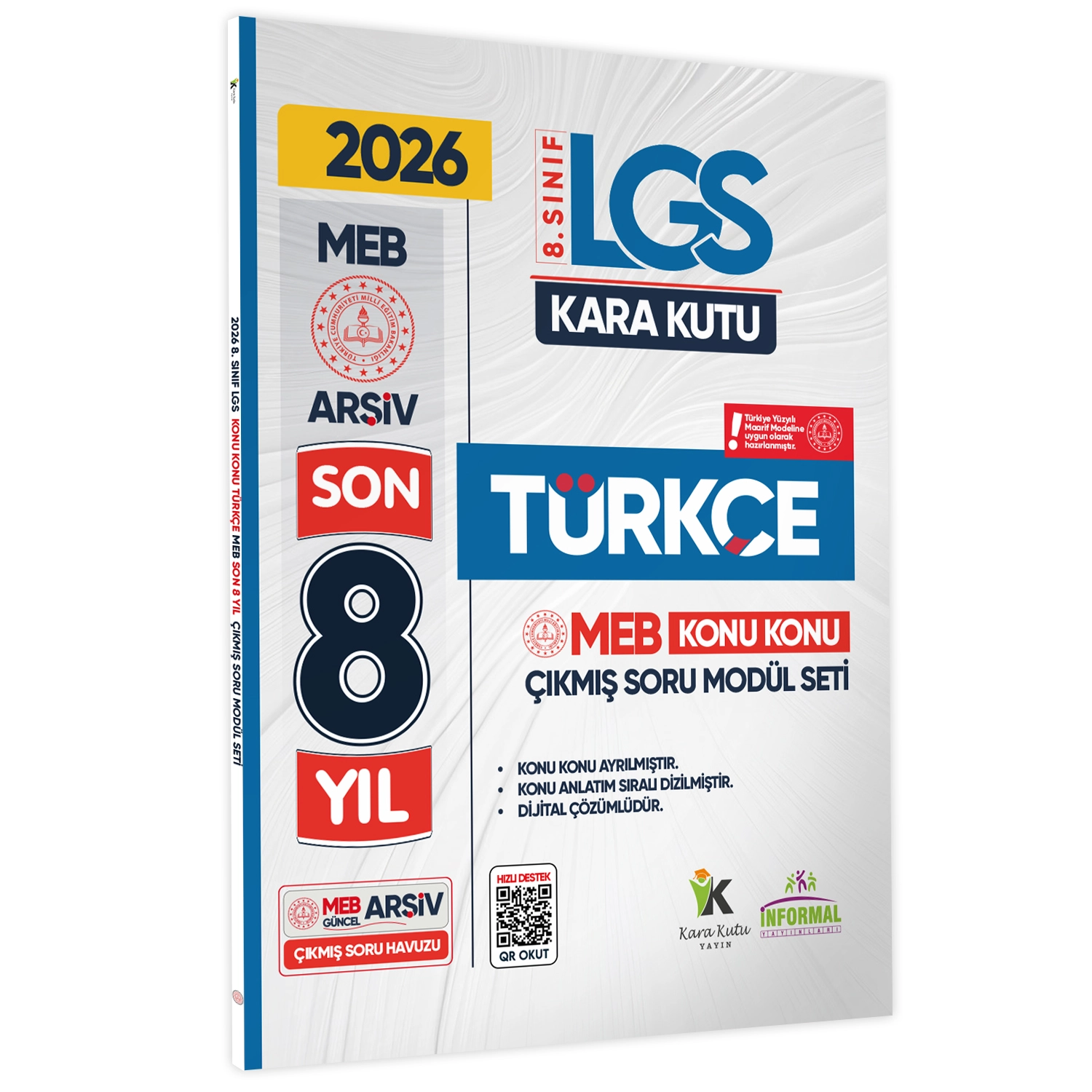 2026 LGS 8.Sınıf Karakutu MEB Çıkmış Soru Modül SET Konu Konu Son 8 Yıl 6lı Video/PDF Çözümlü Set
