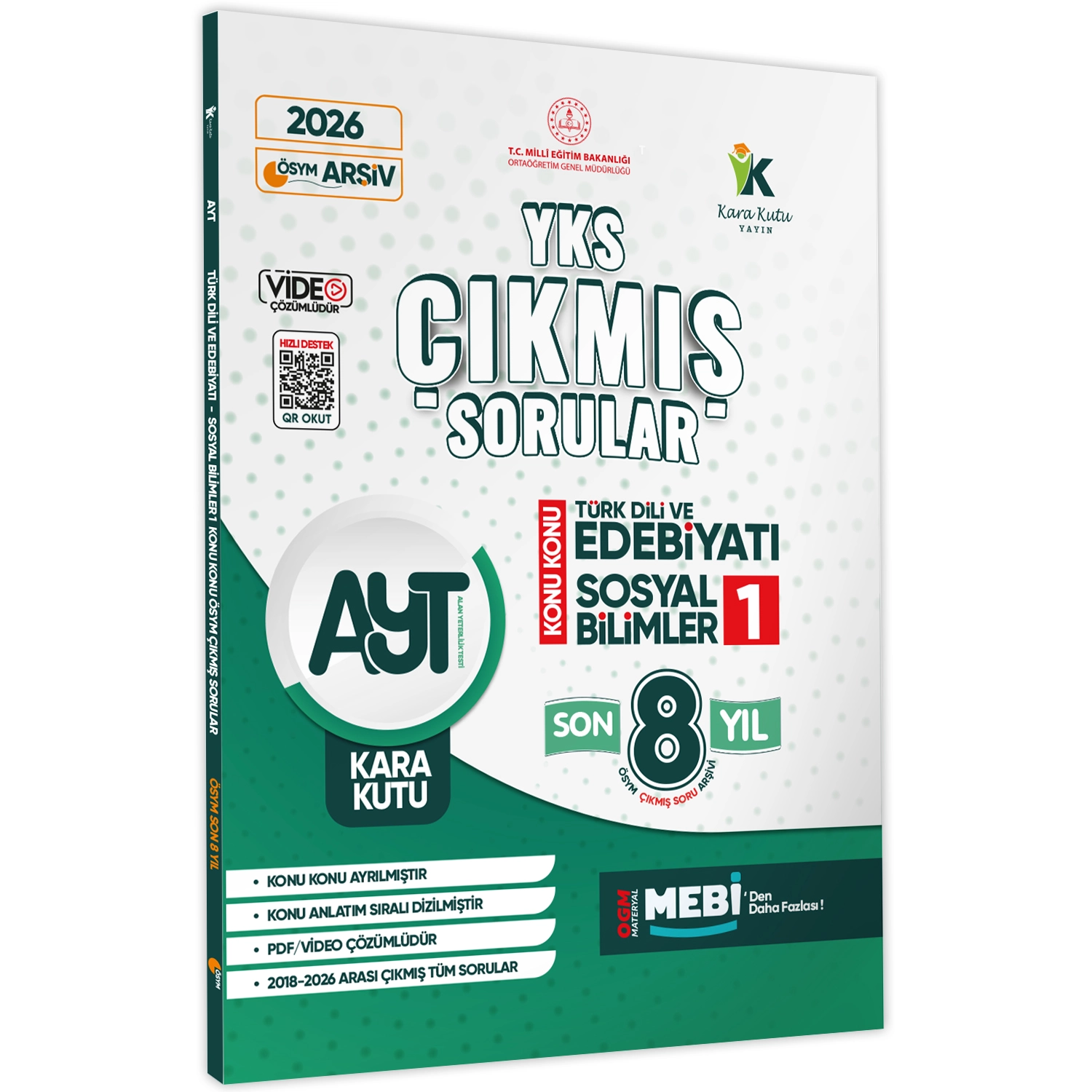 2026 AYT Türk Dili ve Edebiyatı Son 7 Yıl ve Edebiyat Kara Kutu ÖSYM Çıkmış Soru Bankası 2li Set