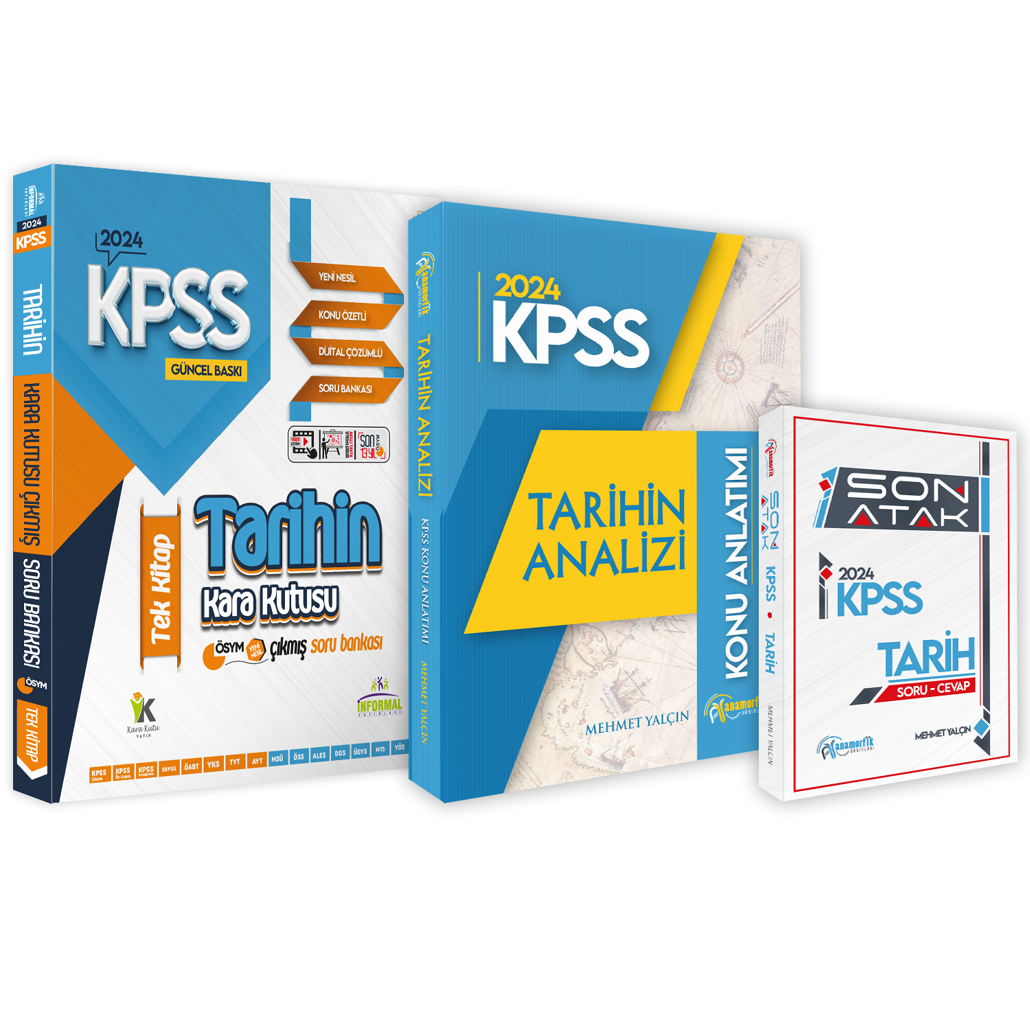KPSS Tarih 3lü Set Karakutu ve Anamorfik Yayınları Konu Anlatımlı Çıkmış-Özgün Soru Bankası