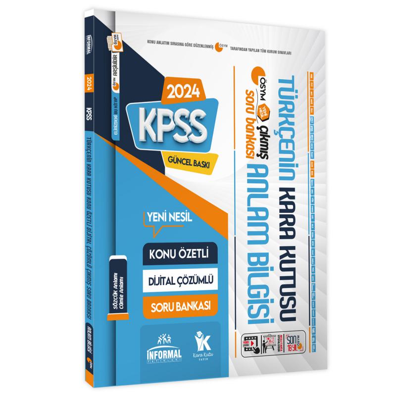 KPSS Türkçenin Kara Kutusu ANLAM BİLGİSİ (Sözcük-Cümle) D.Çözümlü KPSS Türkçenin Kara Kutusu ANLAM BİLGİSİ (Sözcük-Cümle) D.Çözümlü