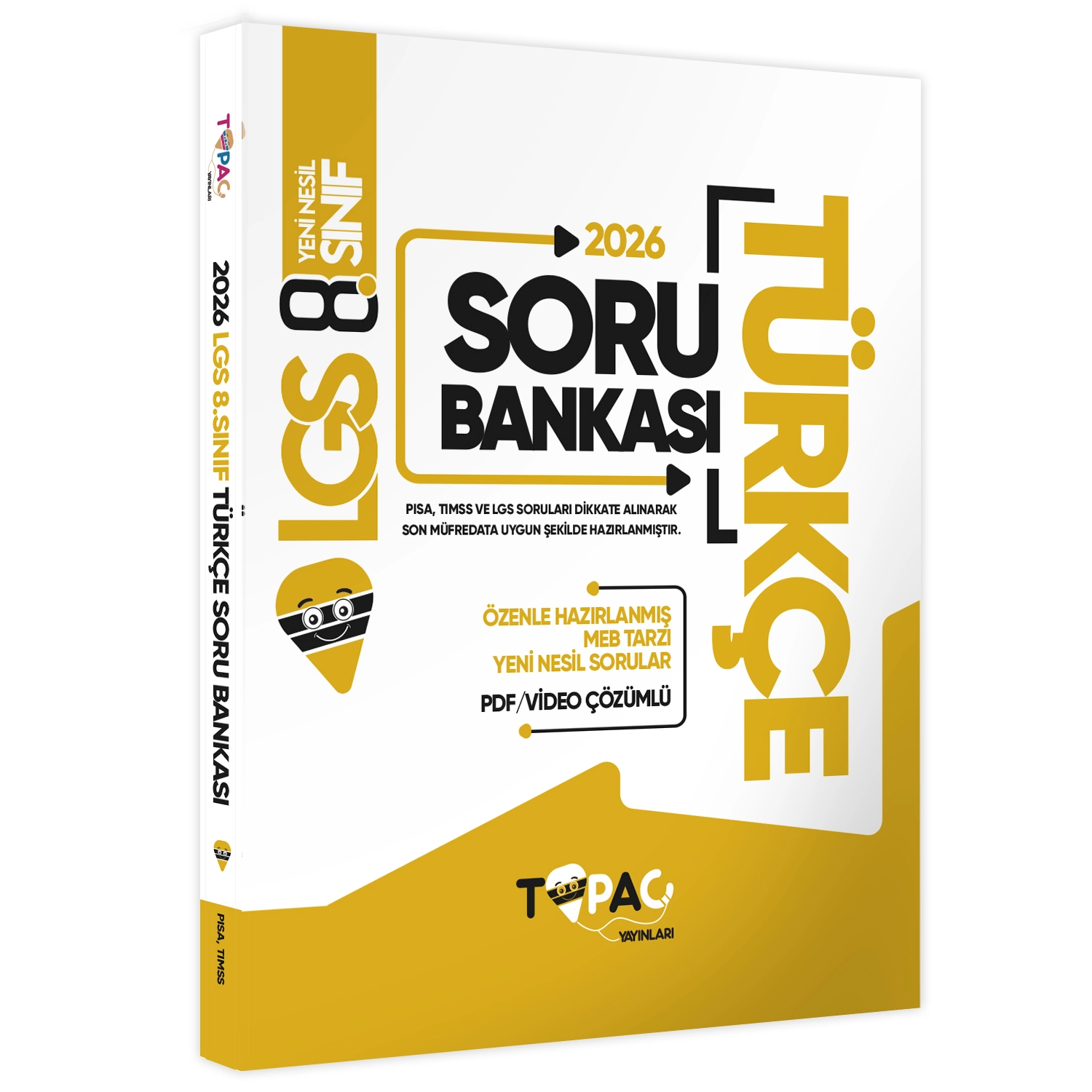 2026 8.Sınıf LGS Topaç Yayınları Türkçe Yeni Nesil Soru Bankası