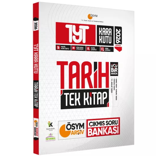 2026 TYT Kara Kutu ÖSYM Çıkmış Soru Bankası TM (EŞİT AĞIRLIK) ALTIN SET Konu Özetli Dijital Çözüm
