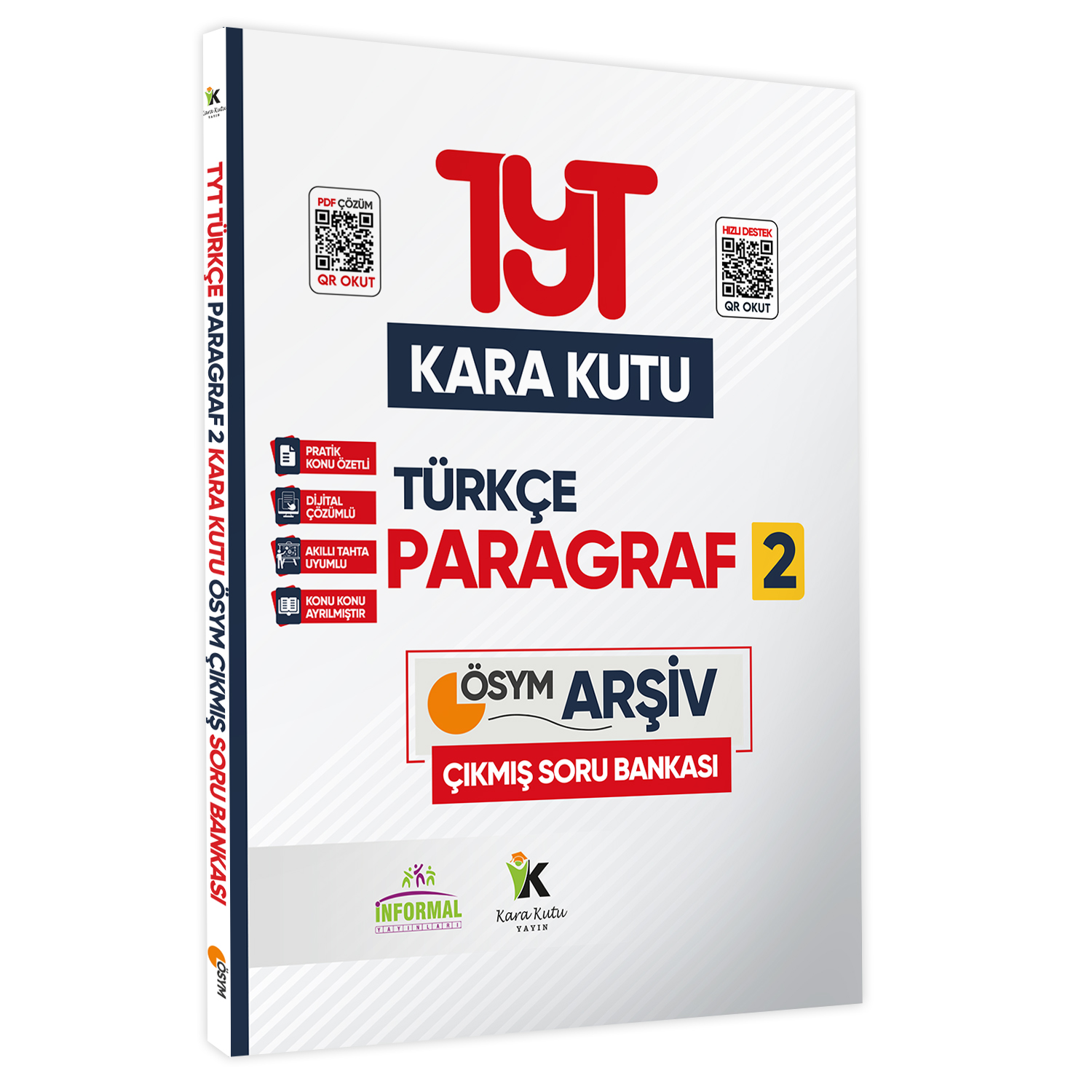 YKS-TYT Türkçenin Kara Kutusu KARMA PARAGRAF 2 Konu Özetli Dijital Çözümlü Çıkmış Soru Bankası