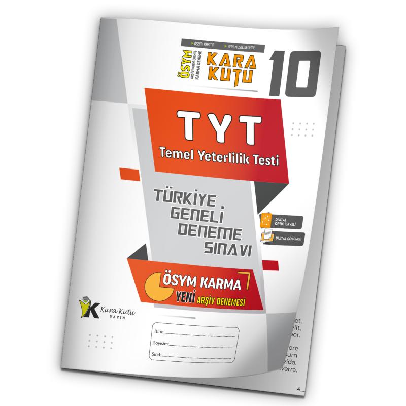 2025 TYT ÖSYM Arşivi Karma Kara Kutu Çıkmış Soru Türkiye Geneli D. Çözümlü Deneme 10/10.Kitapçık