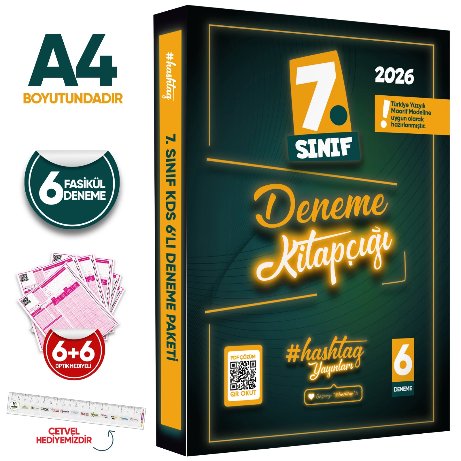 2026 7.Sınıf #hashtag Kazanım Değerlendirme Sınavı 6lı SARMAL