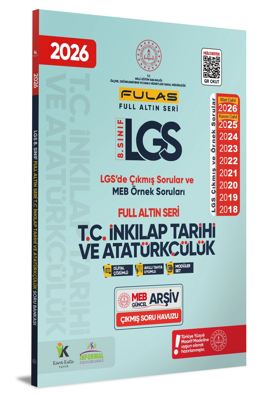 2026 8.Sınıf Full LGS Altın Seri(FULAS)MEB Çıkmış Modüler Soru