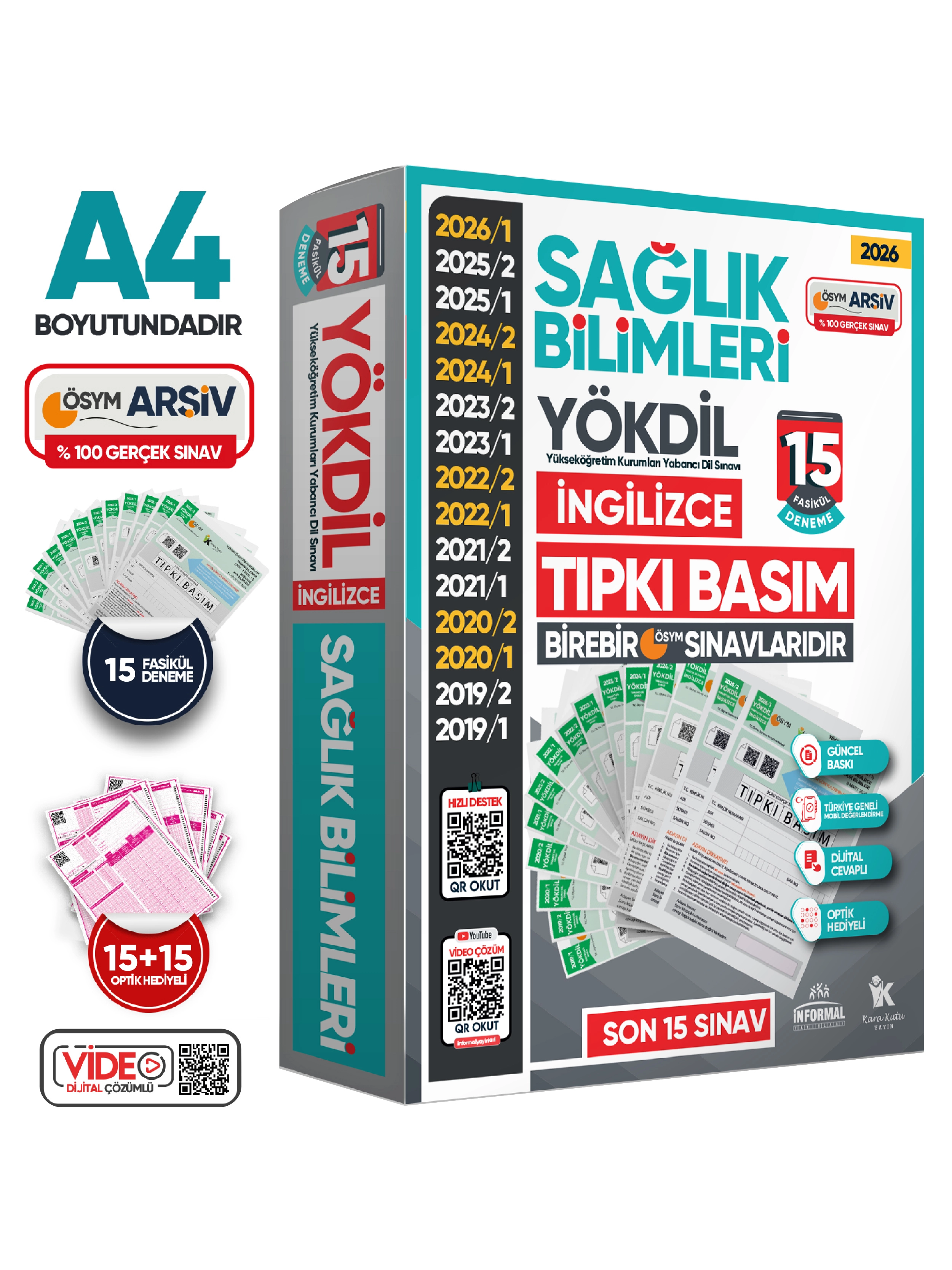 Yokページ　です！！ 2026 YÖKDİL İngilizce SAĞLIK BİLİMLERİ ÖSYM Çıkmış Soru Tıpkı